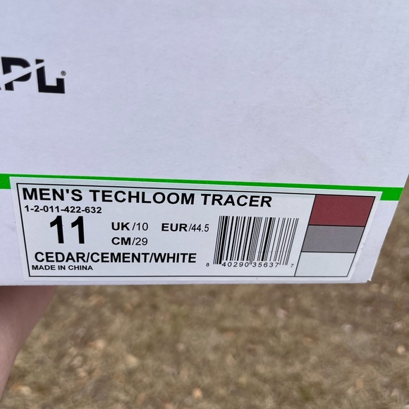 NWT APL Techloom Tracer Mens Size 11 in Cedar/White Retails $250 - Picture 10 of 11